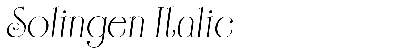 Solingen Italic